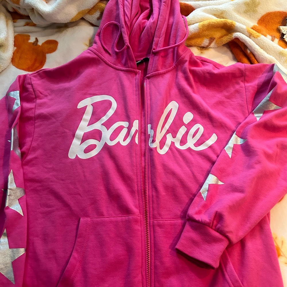 Barbie zip up sweatshirt
